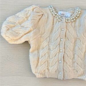 Sofie the Label Pearl-Embellished Rue Cardigan